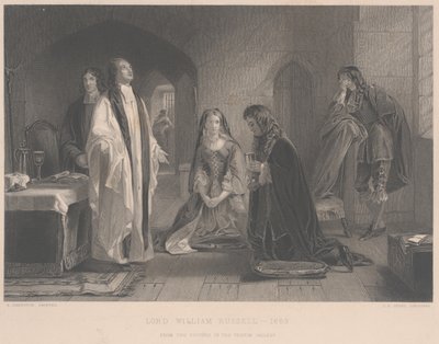 Lord William Russell receiving Communion (engraved by C.H. Jeens) by A. Johnston